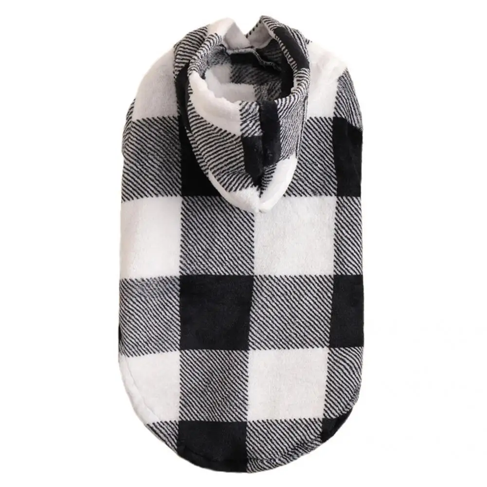 

Good Dog Pullover Eye-catching Black White Color Teddy Dog Winter Warm Hoodie Pet Supplies Pet Clothes Pet Hoodie