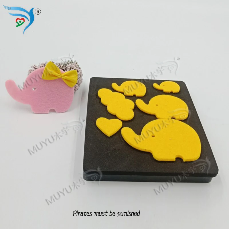 Много маленьких слонов деревянные высечки аксессуары Regola Acciaio die Misura my | Дом и сад