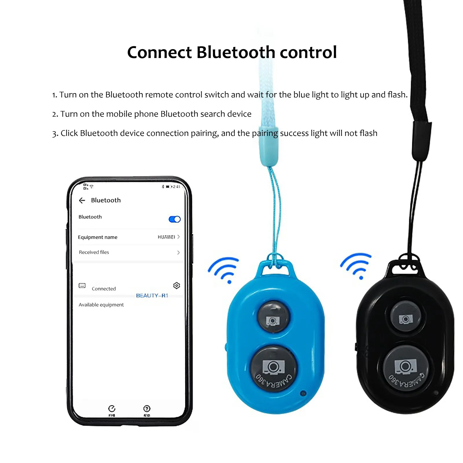 Мини-пульт дистанционного управления с Bluetooth беспроводной пульт селфи-Палка для