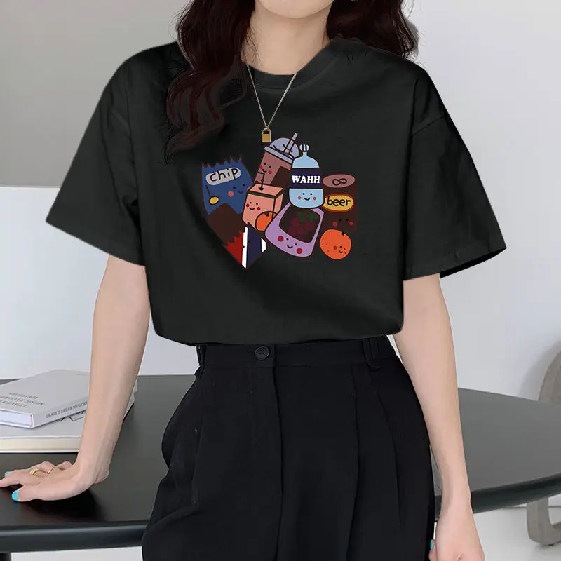 

2021 Summer New Korean Fashion Loose Plus Size T-shirt Short Sleeve Student Large Size Women's Top Oversized T Shirt