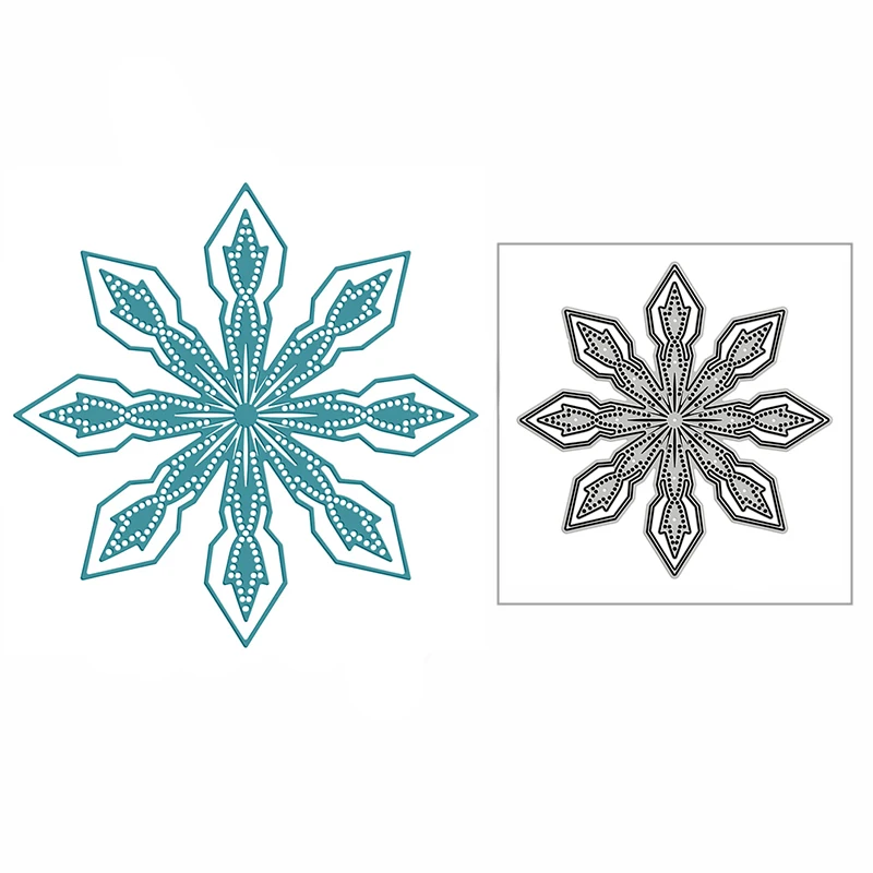 

New Winter Needle-shaped Snowflakes 2020 Metal Cutting Dies for DIY Scrapbooking and Card Making Decor Embossing Craft No Stamps