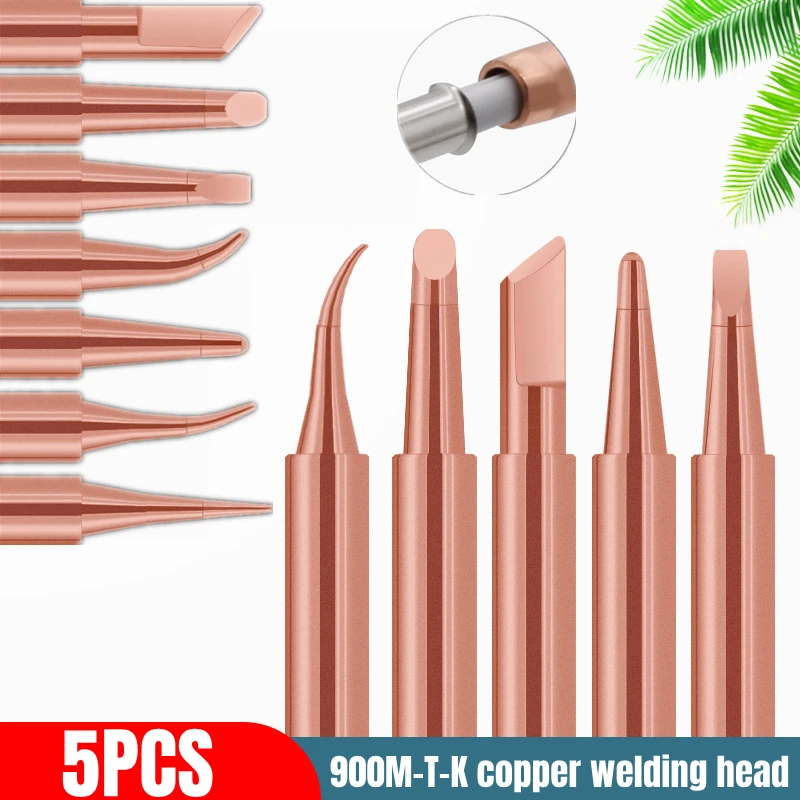 

Насадки для паяльника из чистой меди, 900 м, 5 шт.