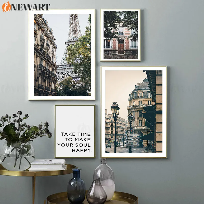 Современный домашний декор постер с природными пейзажами настенное искусство