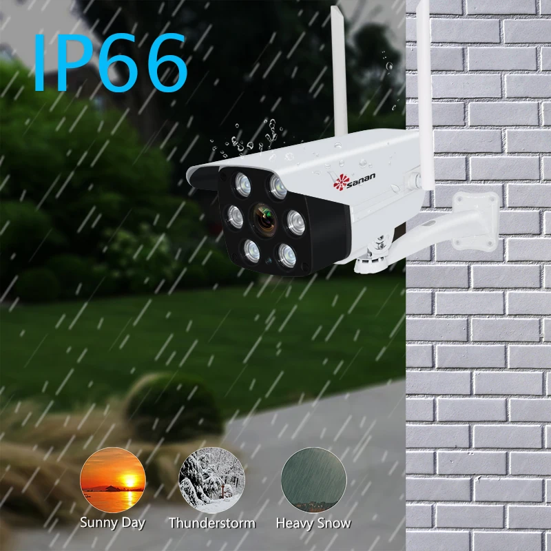 Sanan ip-камера 1080P наружная Wifi камера H.264 Водонепроницаемая ИК камера ночного видения CCTV двойная антенна Onvif Yoosee