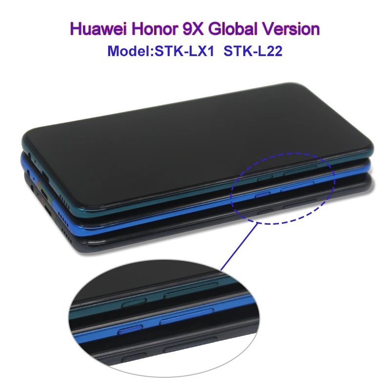 Pantalla LCD de 6,59 pulgadas para Huawei Honor 9X, montaje de digitalizador con pantalla t&aacute;ctil, piezas de repuesto para Honor 9X Pro-5