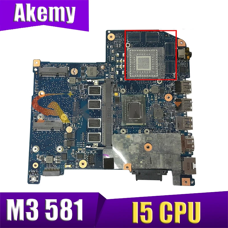 

AKEMY NBRYK11009 JM50 Laptop motherboard for Acer Aspire M3 581 With Intel I5 CPU on board Mainboard Mother Boards Full Tested