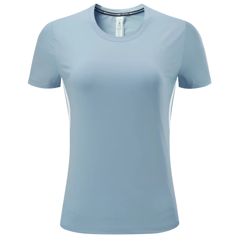 

Yoga Women Tee Quick Dry Training Mesh Patchwork Shirts Fitness Workout Running Top Compression Sports Feminine Short Sleeves