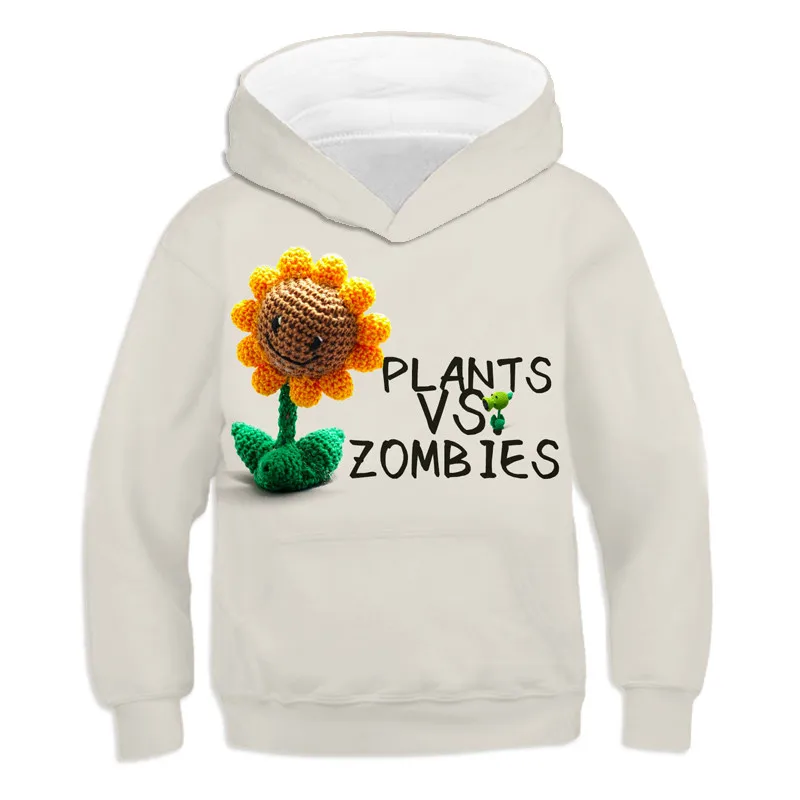 

Children's fashion with Hoodie, boys and girls 3D printing personalized sweater, animation plant children's Hoodie clothing