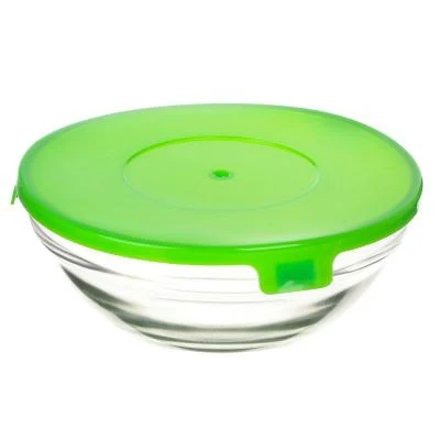A set of containers with a lid 5pcs (140ml 210ml 350ml 450ml 850ml) glass plastic Kitchen supplies Lunch Box Tableware Dining Bar Home Garden |