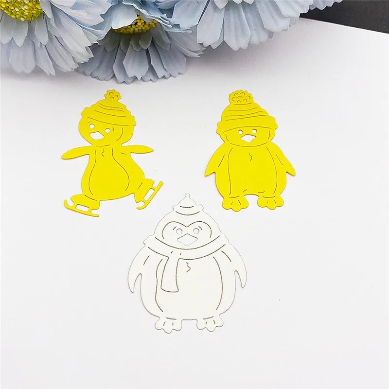 Three cute snowmen Metal Cutting Dies Paper Cut Card Making Template for DIY Scrapbooking Decorative Craft Mold Diecuts New | Дом и сад