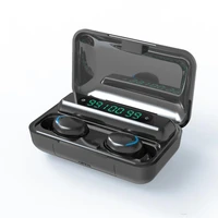 f9 5c tws bluetooth earphones 5 1 wireless headphones waterproof sports headsets type breathing light digital display earbuds