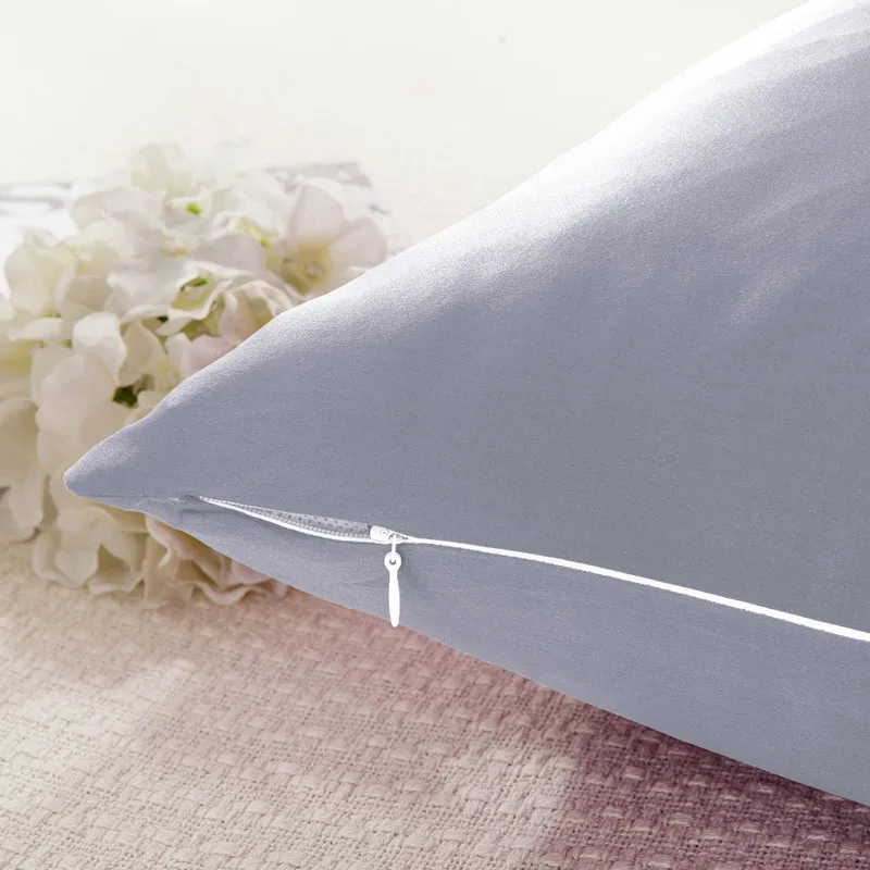 

100% 19mm mulberry silk zipper pillowcase pillow case cover silk throw pillow silk cushion solid multicolor