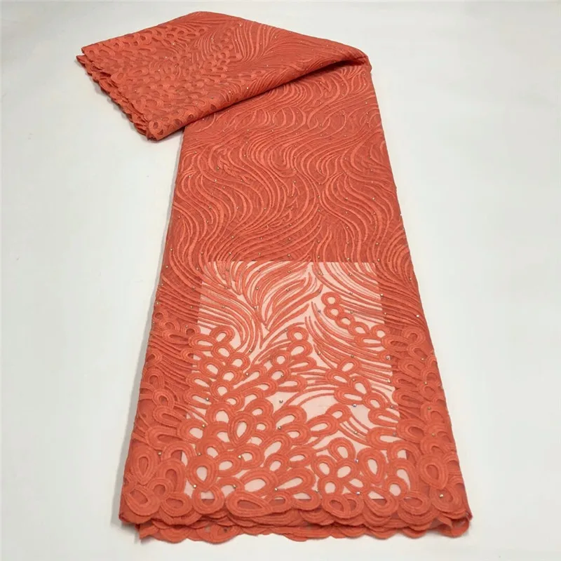 

High Quality African nigerian tulle Lace Fabric French Embroidery French Dress Tulle lace 5 yard RF100-172