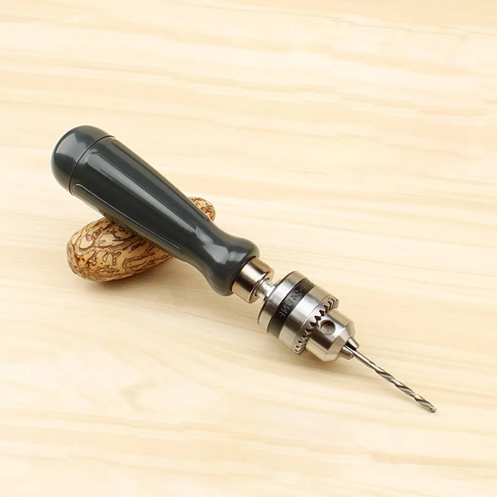 

0.6-6mm Hand Drill Tool Pin Vise Woodworking Precision DIY Model With Drill Bit