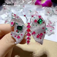 donia jewelry european and american fashion butterfly brooch micro inlaid aaa zircon insect brooch high end christmas gifts
