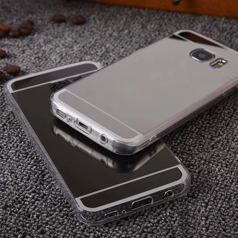 Sunjolly зеркальный чехол из розового золота прозрачный мягкий ТПУ для Samsung Galaxy S9/S8 Plus