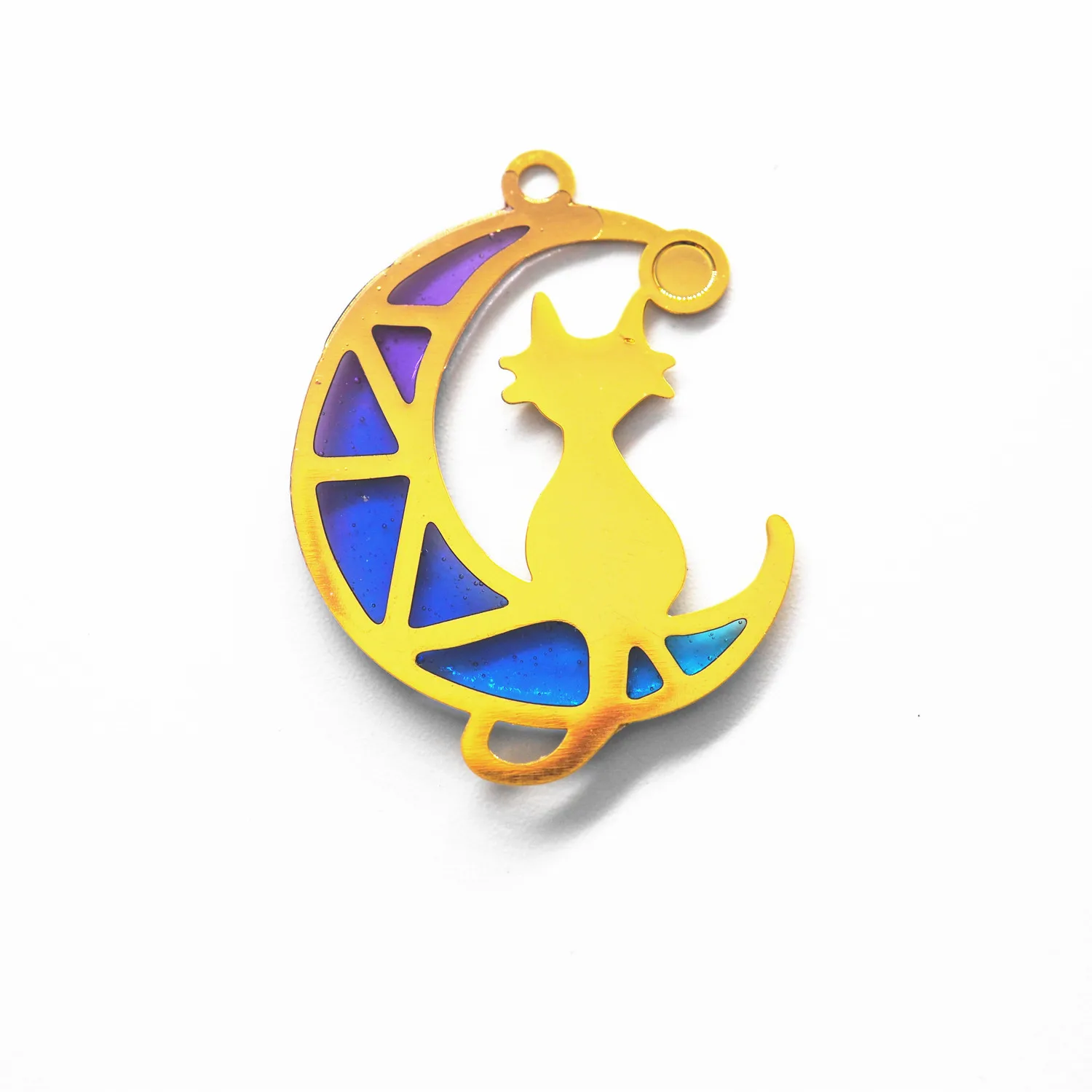 5 шт./лот кошка в Луне эпоксидная УФ-ювелирные изделия заполнение коробки