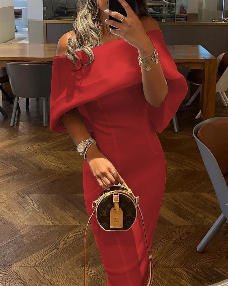 

2022 женское элегантное вечернее платье с принтом, шарф с оборками и открытыми плечами, дизайнерское облегающее вечернее платье для женщин