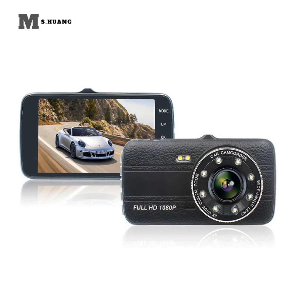 

Full HD 1080P Dual Lens Car DVR Camera 4.0 inch LCD Screen G-sensor 170 Degree Rear view Auto Dash Cam Car Camera Recorder