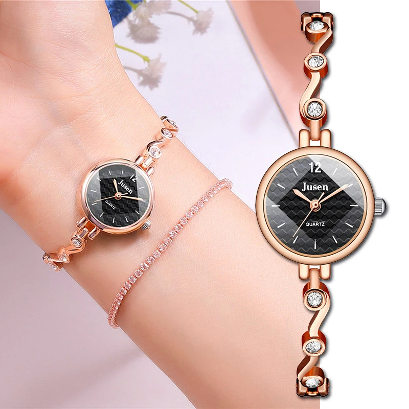 Персонализированные женские часы Роскошные стразы браслет сплав ремешок