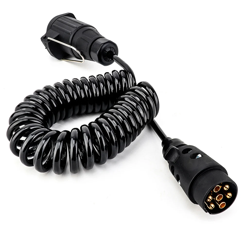 

7 To 13 Pin with Spring Cable Adapter Wiring Connector Trailer Power Socket 12V