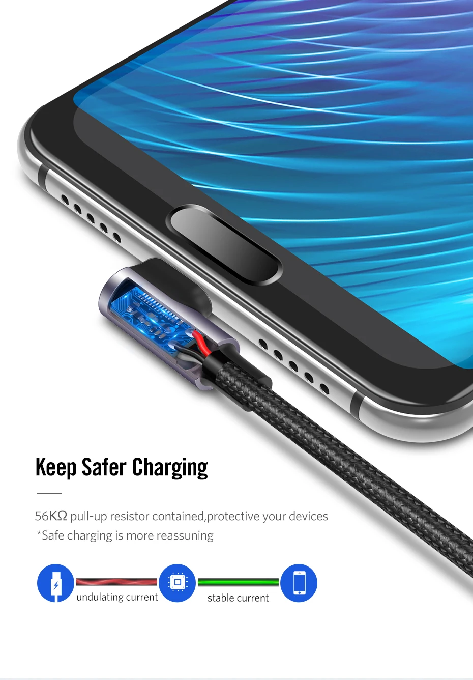 Ugreen 90 градусов usb type c кабель передачи данных для быстрой зарядки зарядное устройство для samsung s9 s8 huawei xiaomi9 usb c кабель короткий 2 м Android
