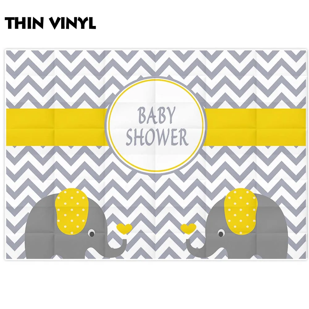 Allenjoy фоны для фотосъемки шеврон желтый слон детский душ день рождения фотостудии