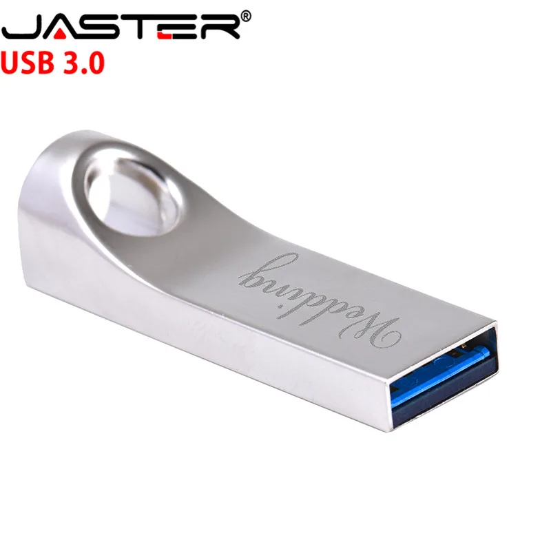 

USB-флеш-накопитель JASTER водонепроницаемый металлический с лазерным логотипом на заказ, usb 3,0, 128/64/16/8/32/4 ГБ