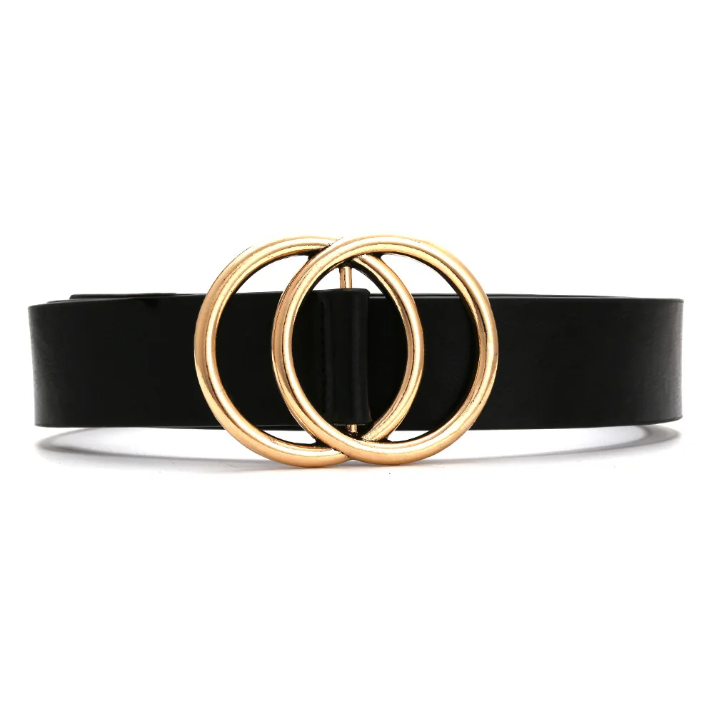 

Women Vintage Belt New Crystal Gold Belts Pu for Women Square Metal Buckle Waistband Female Diamond Jeans Dress Fashion 2020