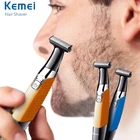 Триммер для волос Kemei, триммер для стрижки волос и бороды, машинка для стрижки волос, инструменты для ухода за волосами для мужчин, машинка для бритья волос с водой