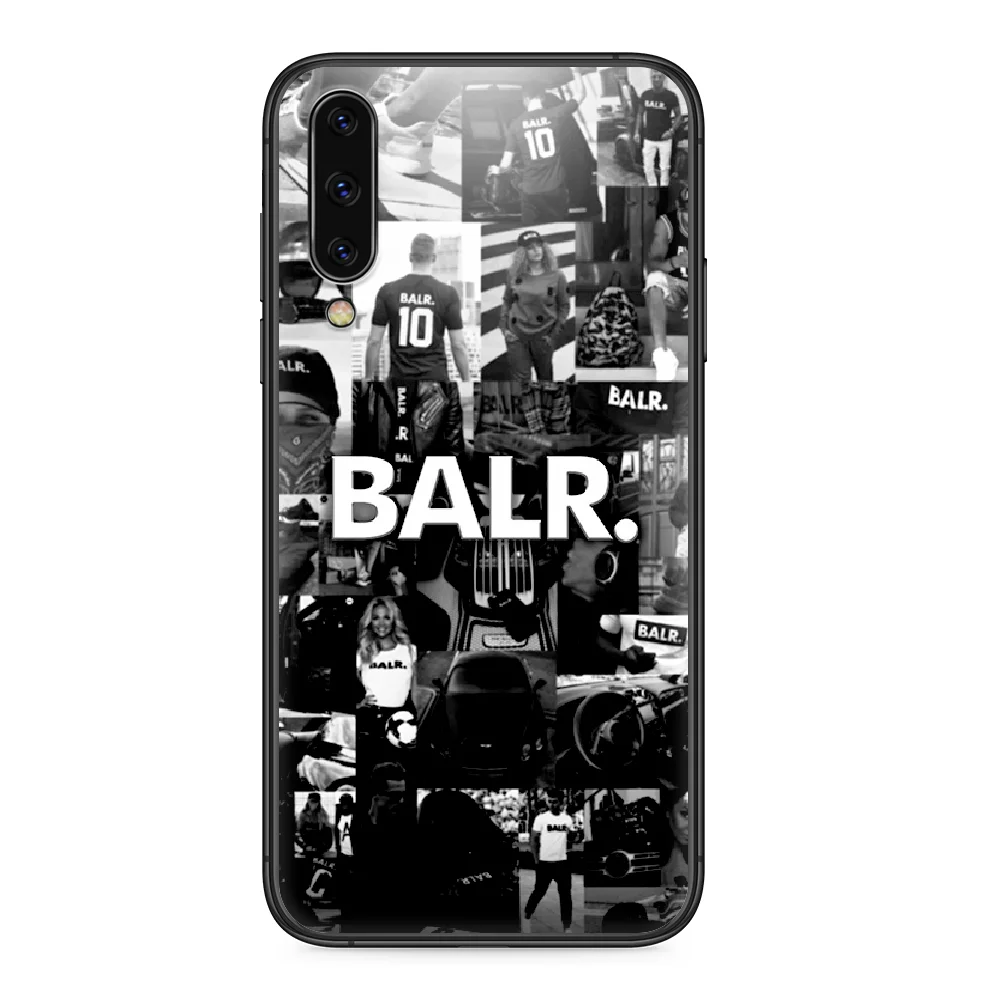 

Fashion Luxury Balr Brand Phone case For Samsung Galaxy A 3 5 7 8 10 20 20E 21S 30 30S 40 50 51 70 71 black cell cover trend