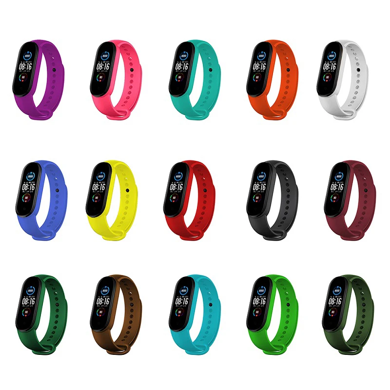 Новинка 2020 оригинальный Смарт браслет Xiaomi Mi Band 5 с NFC цветной AMOLED дисплей 1 дюйма