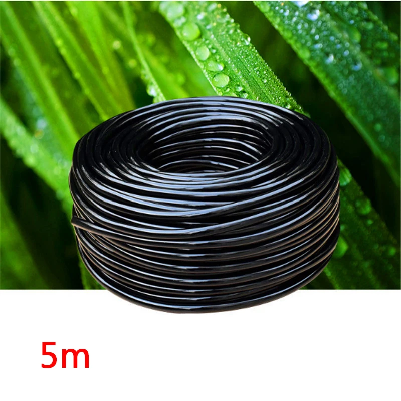 5m 5/10/15/20/25 м капельного полива и орошения ПВХ микро капельного орошения чистый титановый стержень распределительная трубка для садовый шланг для теплицы газон - Цвет: 5m