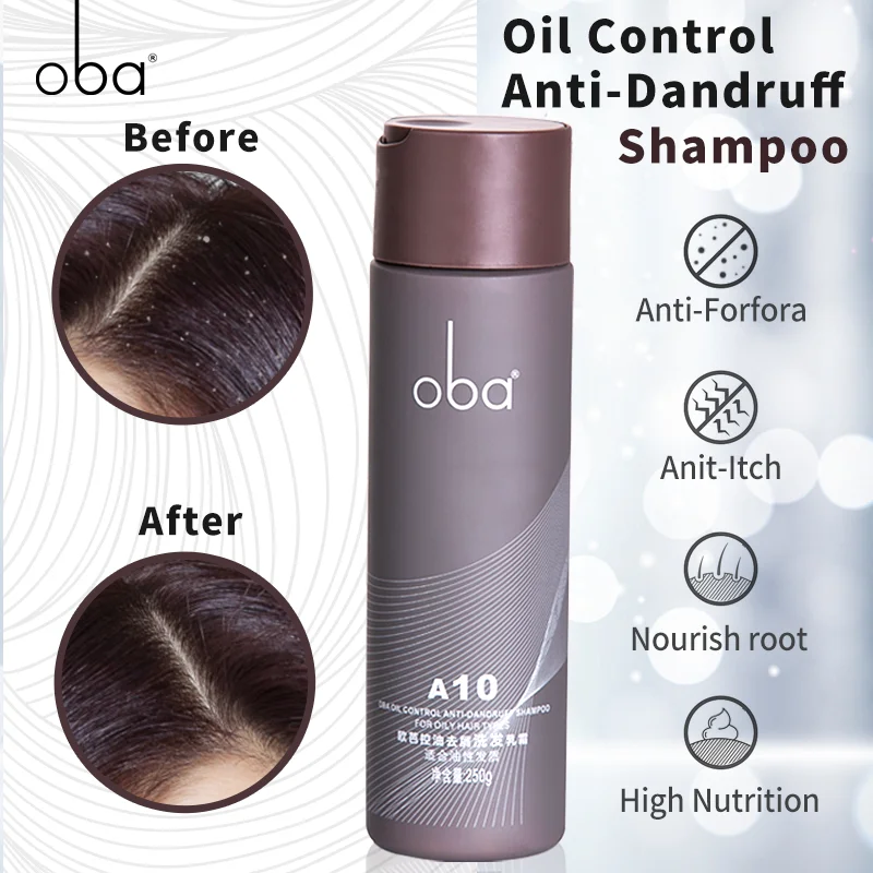 

Oba Hair Salon Oil Control Shampoo Triple Lotion Anti Dandruff Itch Oily shampoos 250g Profissional Genuine Unisex (A10)