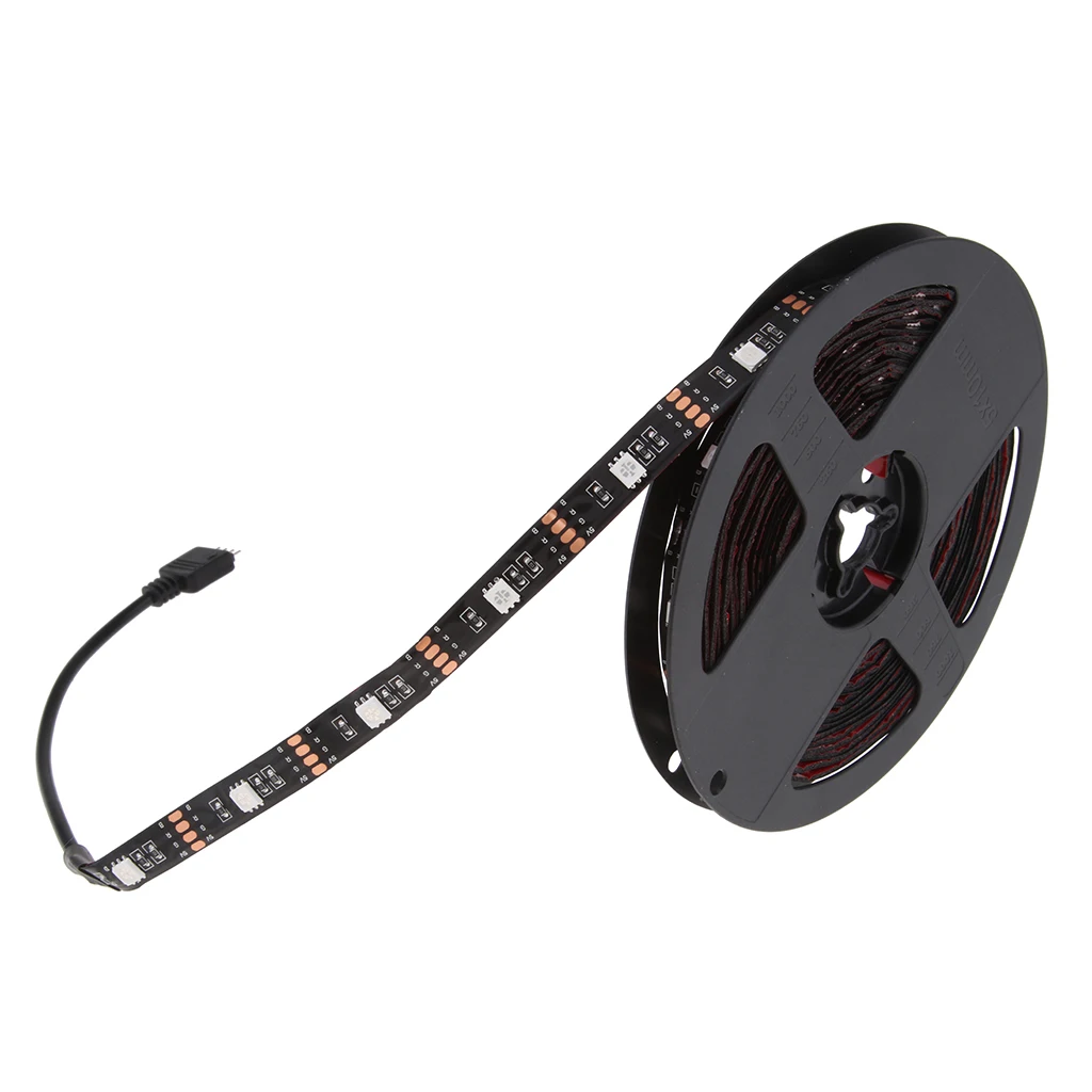 DC 5В USB светодиодный RGB полосы светильник ТВ задняя ing с 24-кнопочным пультом