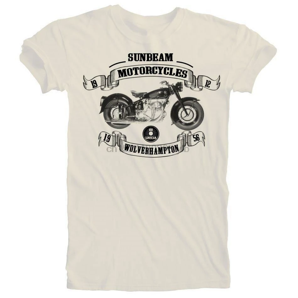 

Vintage Retro Sunbeam Shaft Drive Motorcycle Biker T-shirt S to 5XL Plus Size