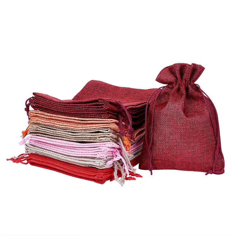 Мешочки на шнурке для упаковки ювелирных изделий мешочки смешанных цветов 30 шт. 14