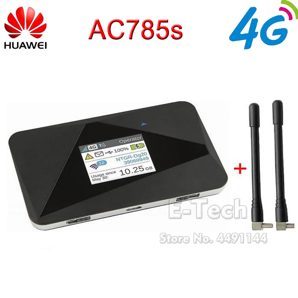 Разблокированный маршрутизатор Netgear Aircard AC785s 785s LTE 4g 4g lte мобильный роутер Wi-Fi 4G LTE Карманный Wi-Fi роутер Точка доступа плюс антенна 4G