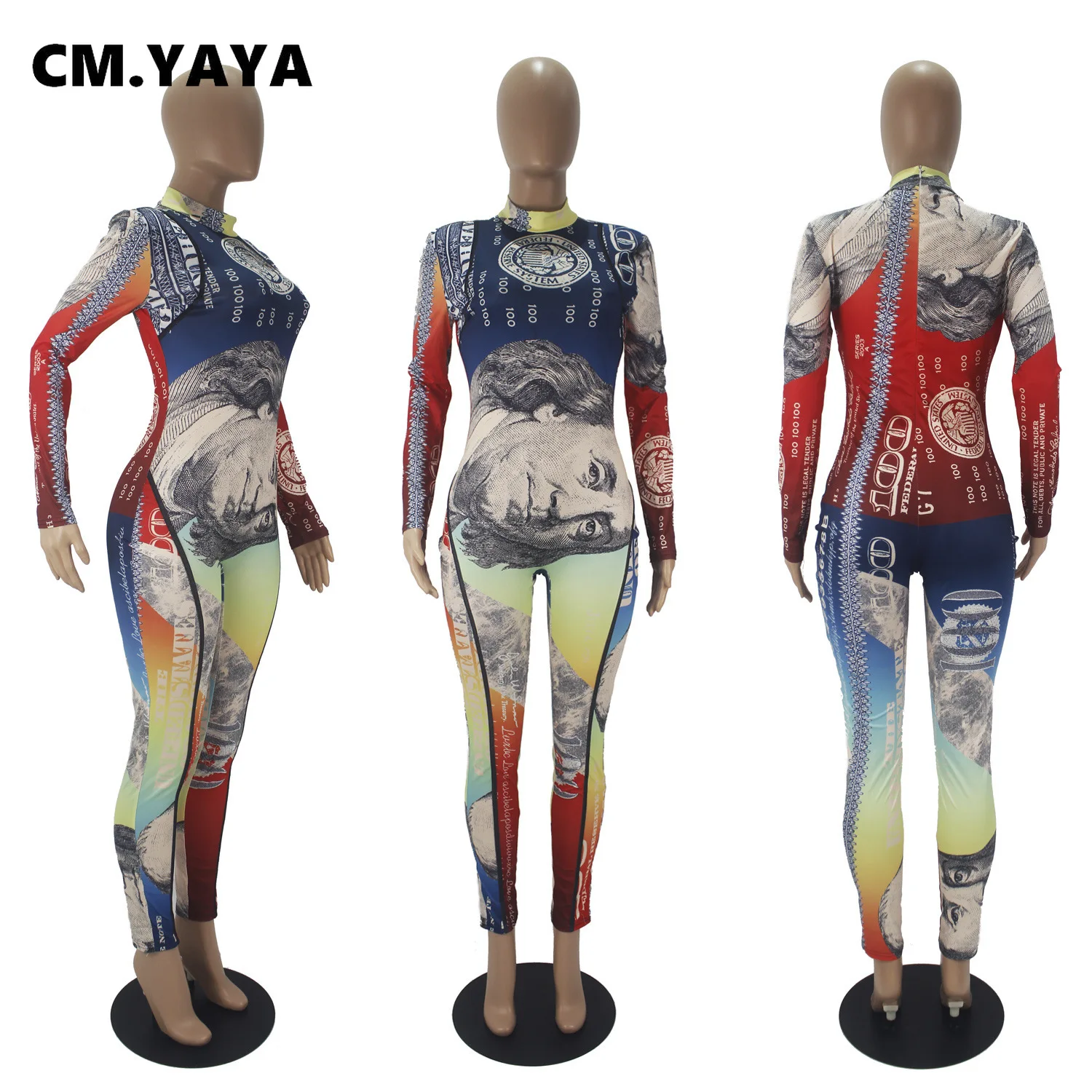 Женский Облегающий комбинезон CM.YAYA |