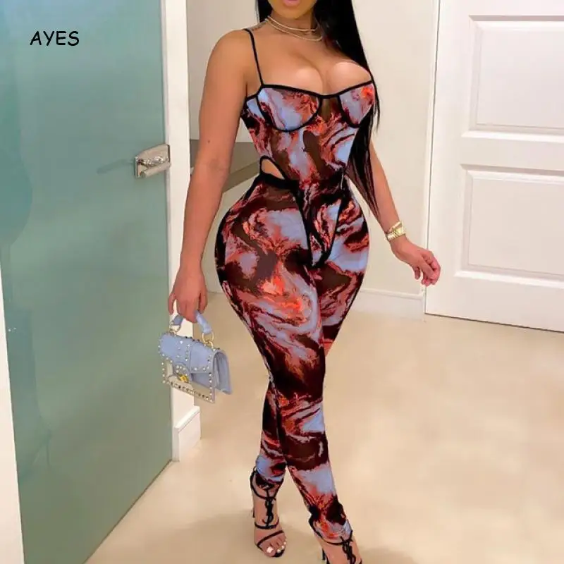 Женский комплект из 2 предметов с принтом новый сексуальный облегающий двух для