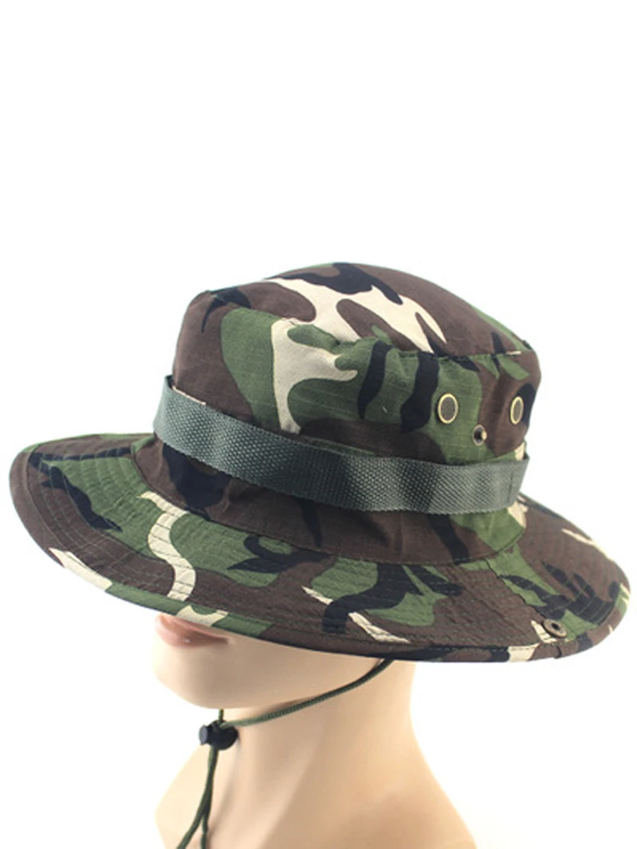 Панама Foux в стиле милитари для женщин и мужчин армейская камуфляжная уличная