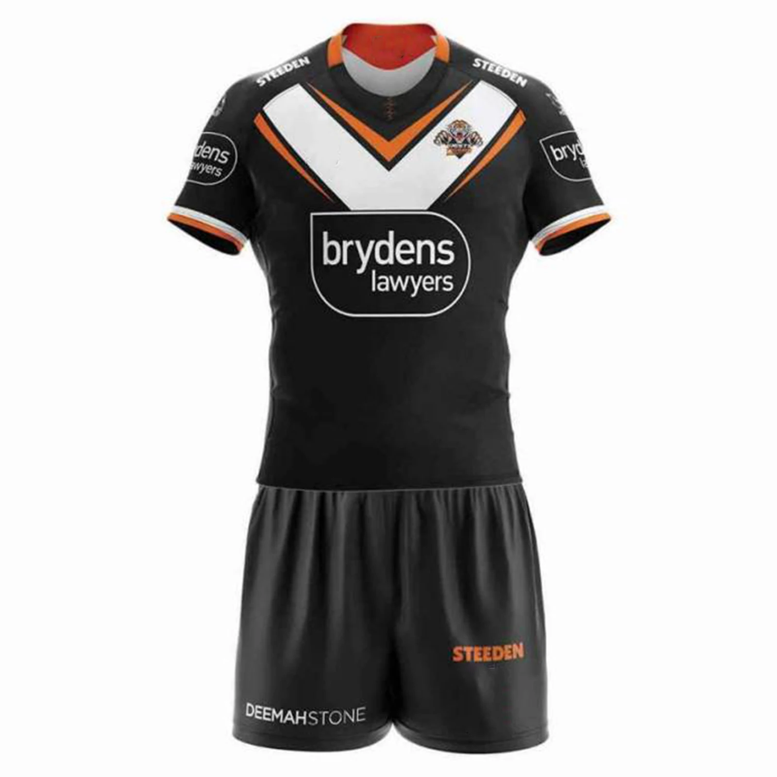 

2021 WESTS TIGERS Kids Home Rugby Jersey Sets Sport Shirt
