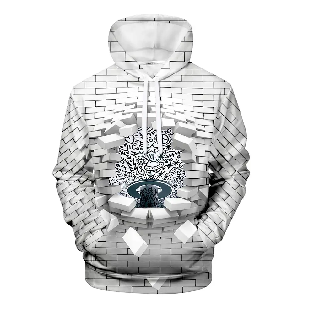 WAMNI забавная толстовка с 3D принтом для мужчин и женщин высокая уличная новинка