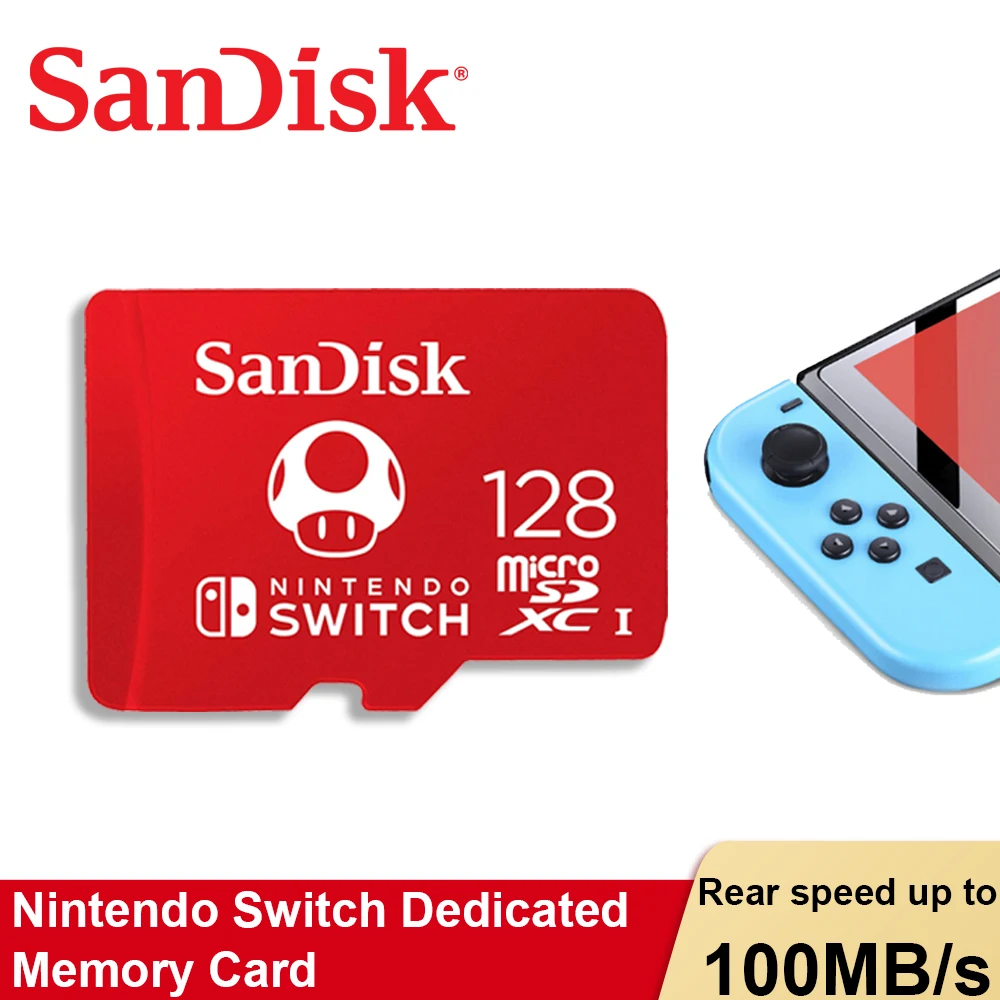 

SanDisk 128G карта microSDXC Лицензированная для Nintendo Switch карта памяти с играми MicroSD 256G высокоскоростная Trans флеш-карта SDSQXBO