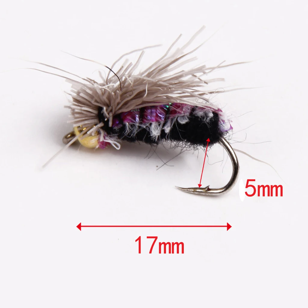 40pcs Different Style Fly Fishing Lures Flies Set Artificial Insect Bait Trout Fish Hooks | Спорт и развлечения