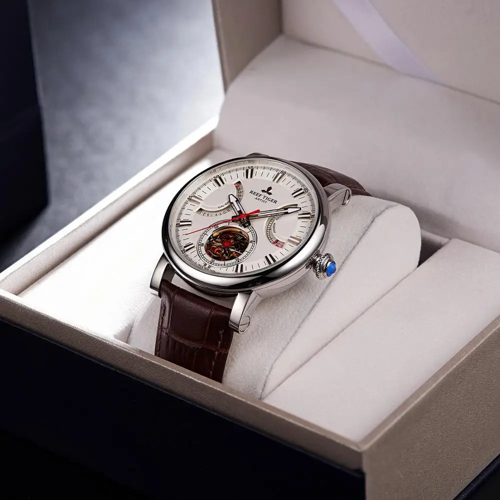 Мужские наручные часы мужские автоматические Риф Тигр деловые