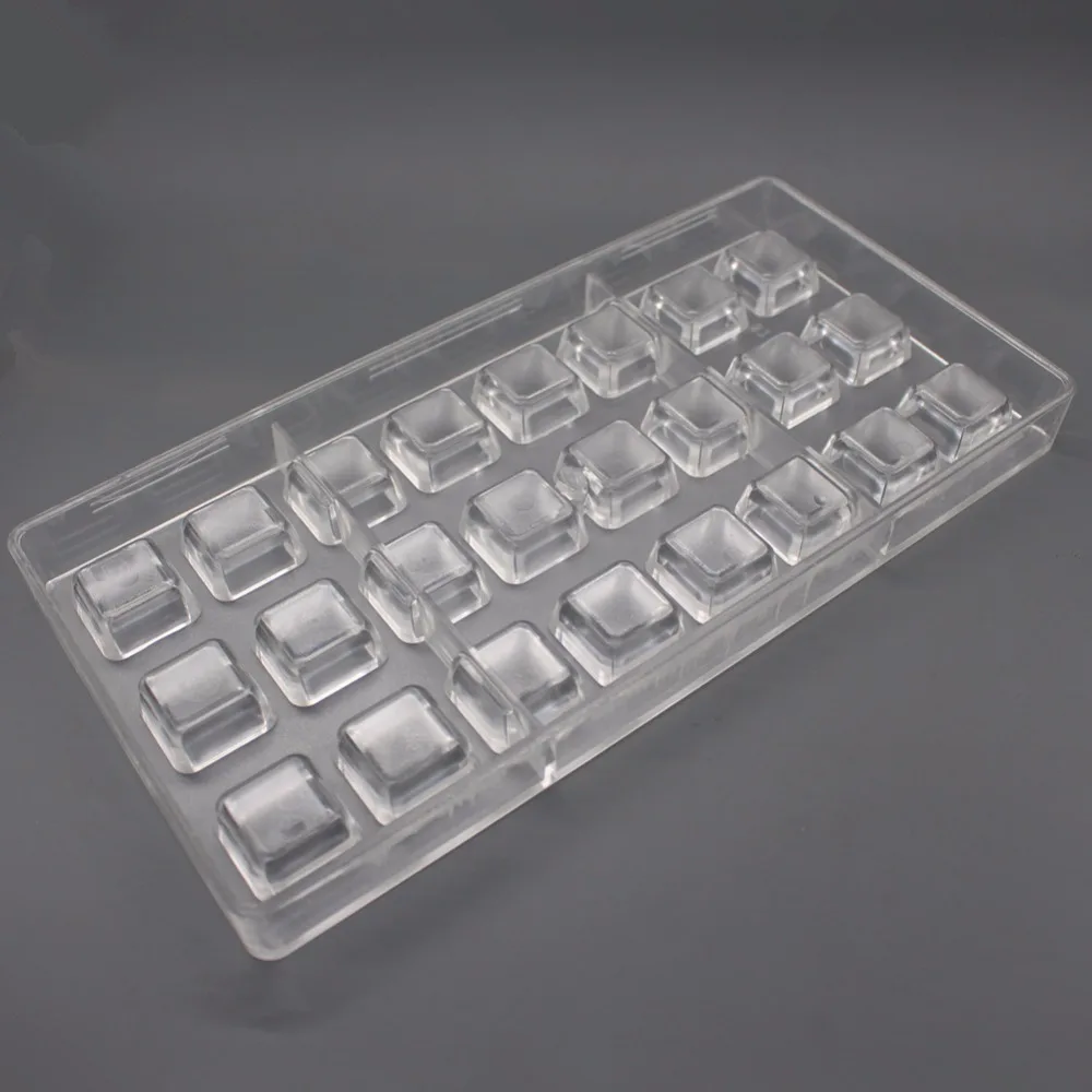 24 полости PE квадратные формы для шоколада конфет не поликарбонатные