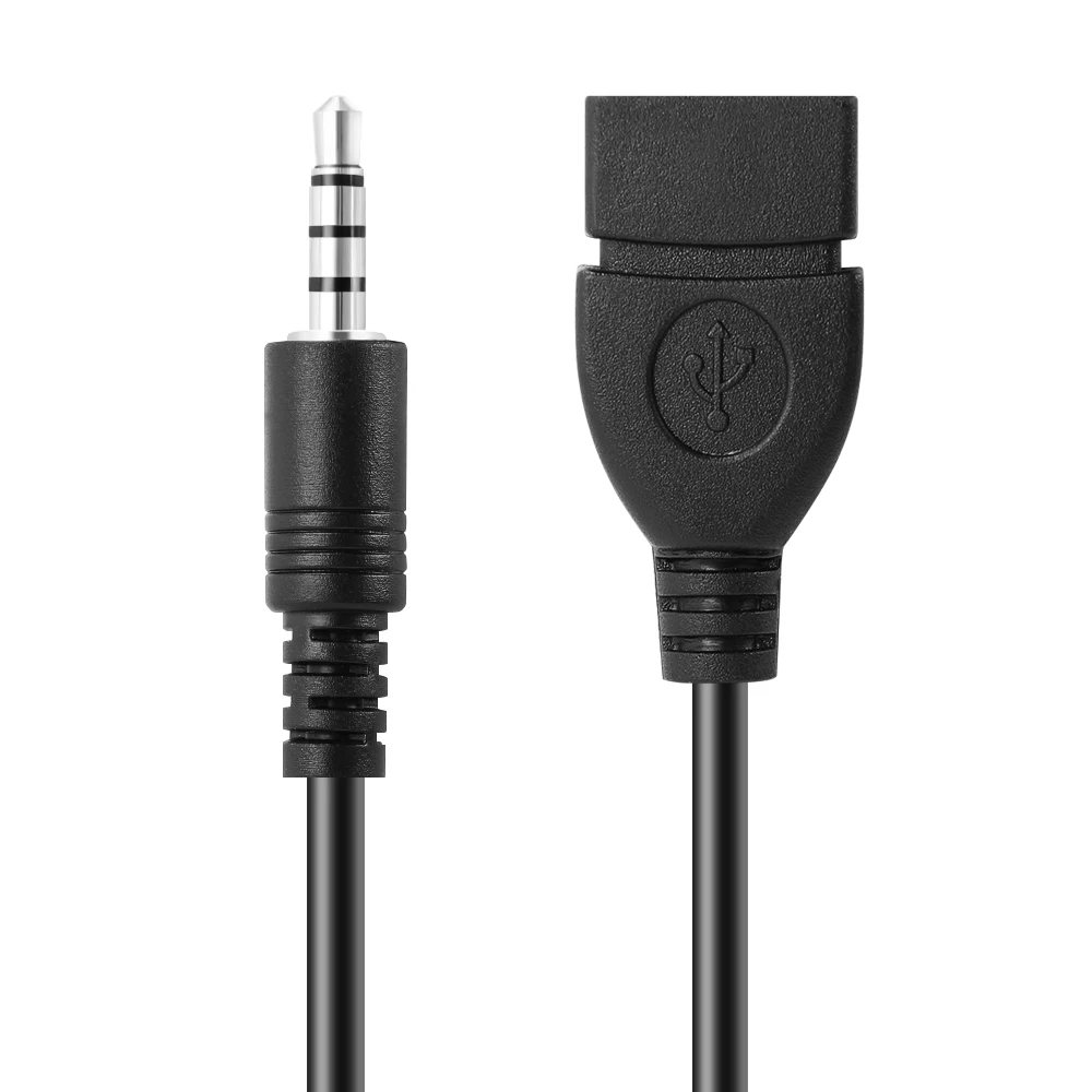 Автомобильный MP3 плеер конвертер 3 5 мм Штекерный AUX аудио разъем к USB 2 0 гнездовой