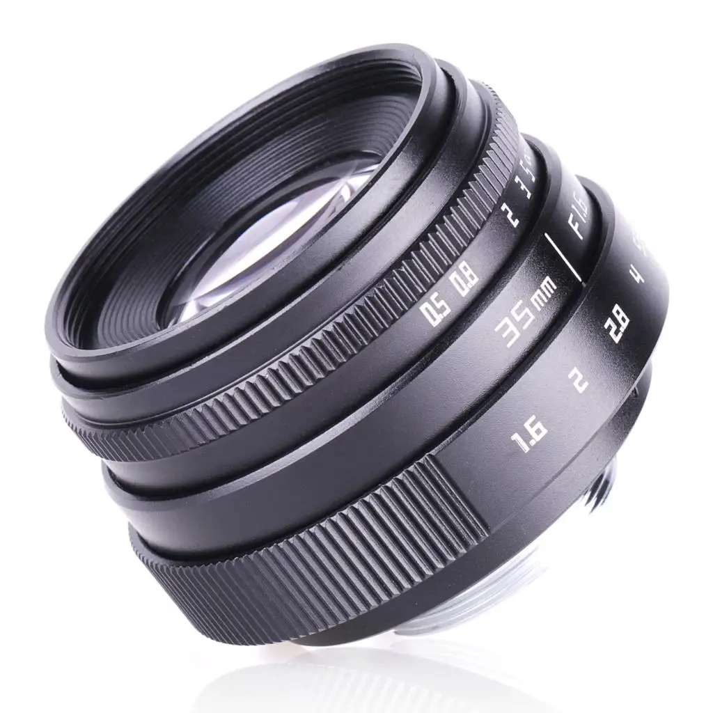 Новое поступление RISESPRAY объектив камеры fuji an 35 мм f1.6 C крепление видеонаблюдения II