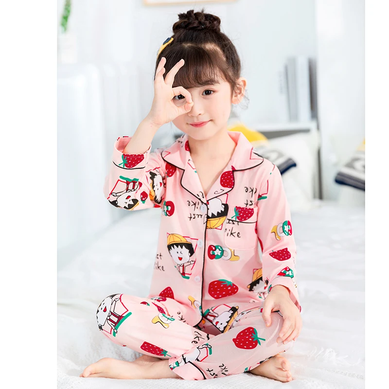 Одежда для сна больших мальчиков и девочек детские пижамы Детский хлопковый